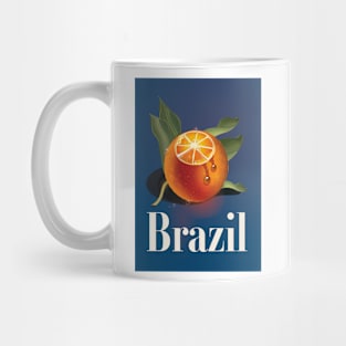 Brazil Oranges travel poster Mug